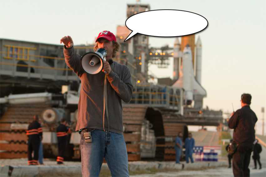 Michael Bay at &quot;Transformers 3&quot; set