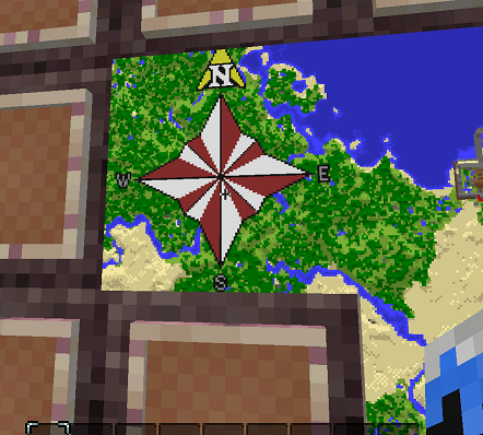In case you're curious the only way to draw on a map in minecraft is building giant objects in mid air.