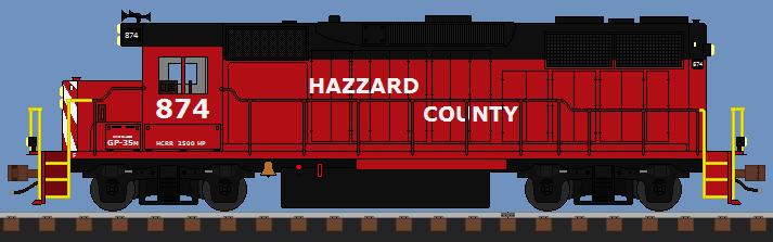 Hazzard County Railroad EMD GP-35 No. 874 with background (base by AWVR8888).png